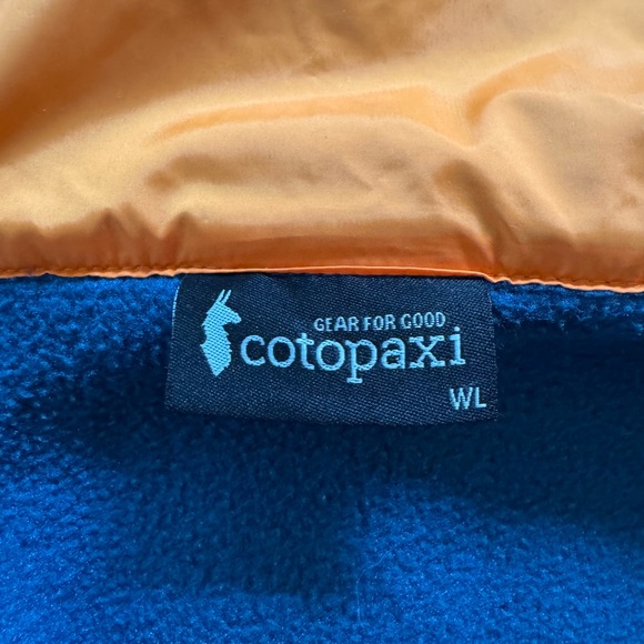 Cotopaxi Fleece teal zip up jacket, Women’s Large - Picture 3 of 4